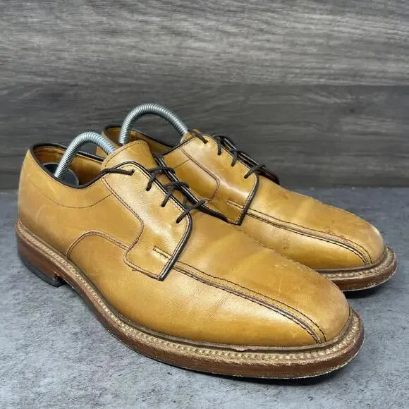Allen Edmonds Hillcrest Shoes Mens Size 7.5 Brown Leather Dress Oxford
